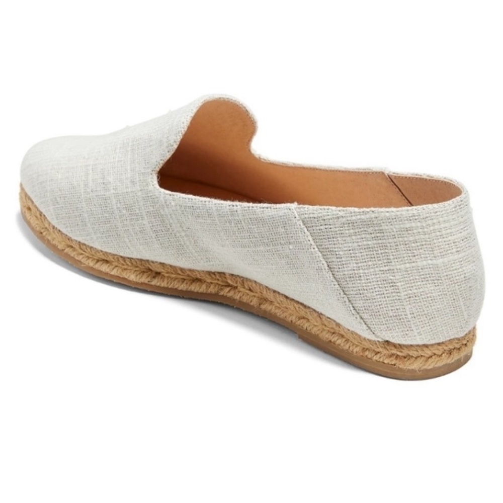 NIB Jack Rogers Audrey Linen Flat Espadrille Women’s size 7.5 M Gold look - Picture 3 of 5